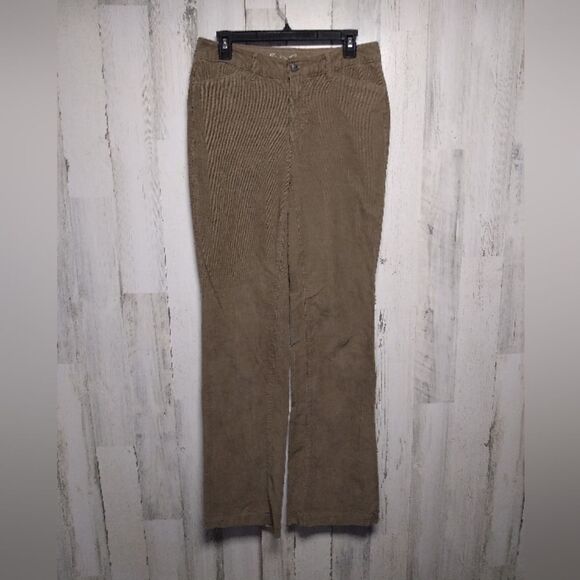 Eddie Bauer Women's 6 Tall Brown Corduroy Slightly Curvy Trouser - Picture 1 of 15